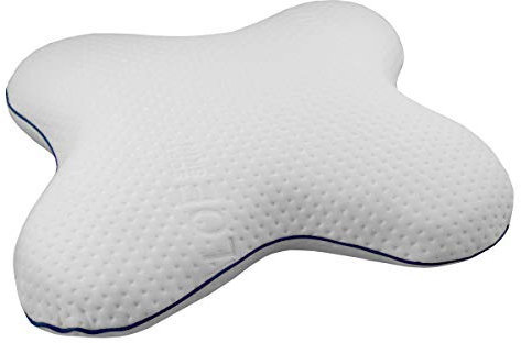 BellaSoft Seitenschläferkissen „Farfalla Aria“ Orthopädisches Memory Foam Kissen für Seitenschläfer mit Thermobezug, 54x40x12cm Visco Schaum