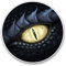 Vinyl-Aufkleber (2 Stück) 7,5cm - Black Dragon Eye Fantasy Gamer #8799