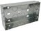 Double 2 Gang Galvanised Metal Back Box 35mm Deep Flush Mount Pattress Box - Pack of 1