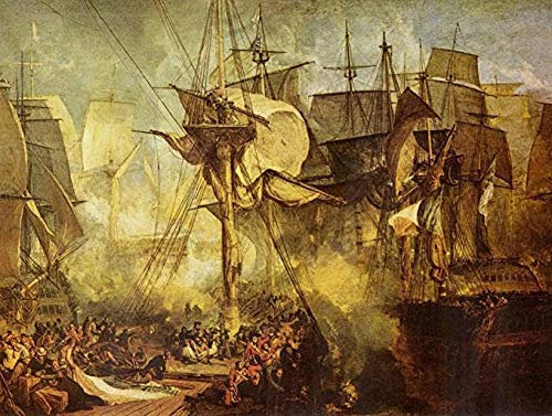 KELDOG Puzzles Jigsaw Puzzle - Joseph Mallord William Turner - The Battle Of Trafalgar, Seen From The Victory Starboard Patrols,1000 Pieces Puzzles Jigsaws