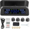 Sistemas de monitoreo de presión de neumáticos Pantalla LCD de Carga Solar TPMS para automóvil con Reloj con Sensor Externo diseñado