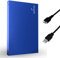 Storite Disque Dur Externe Portable Ultra Fin 2,5 500Go avec USB 3.0, Transfert de données Rapide, Compatible avec Ordinateur Portable, PC, Mac, Windows, Console de Jeu – Bleu
