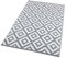 TERRE JARDIN Tapis extérieur rectangulaire réversible - 120 x 180 - Gris