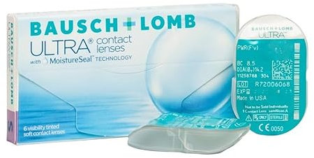 BAUSCH + LOMB ULTRA lentillas mensuales esféricas, 6 unidades / 8.7 BC / 14.20 DIA / -02,00