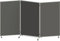 eurokraft | basic | Präsentationswand | faltbar und mobil | HxBxT 1905 x 3040 x 500 mm | dunkelgrau