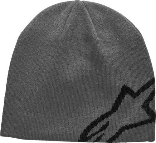 Alpinestars, Corp Shift Beanie, Deckel, Silber Schwarz, Os, Unisex-Erwachsener, Einheitsgröße