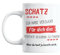 Tasse in reinem Weiß mit Spruch I Beidseitiger Druck und Spülmaschinenfest I Tassen mit bis zu 3000 Spülgänge I Kaffeetasse mit Geschenke Sprüchen ich habe das perfekte Geschenk für dich (Schatz)