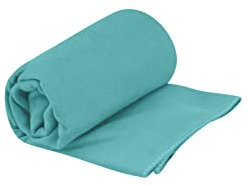 Sea to Summit - DryLite Towel Reisehandtuch S - Mikrofaser Handtuch - Superweich & Samtig - Saugfähig & Schnelltrocknend - Aufhänger & Tasche - Reisen & Fitness - 40 x 80cm - Baltic Blue - 70g