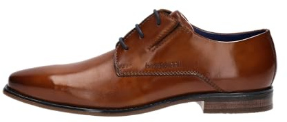 bugatti Herren Businessschuhe, Männer Business Schnürer,Anzugschuhe,Derby schnürung,Office,büro,Freizeit,Schnuerschuhe,Cognac (6300),45 EU / 10 UK
