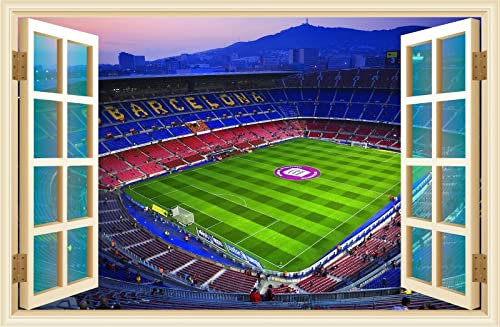 Barcelona Nou Camp Barca Fußballstadion Wandaufkleber Wandtattoo Kinderzimmer