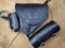 ORLETANOS Diablo Skull Set inkl. Werkzeugrolle Schädel kompatibel mit Harley Davidson Schwingentasche Rolle HD Satteltasche Komplettset Leder Echtleder schwarz Tool roll Box