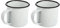 TOYANDONA 2 Stücke Retro Emaille Tasse Emaille Teetasse Kaffeebecher Milchbecher Retro Kaffeetasse Milchtasse Eisen Trinktasse Wassertasse Party Tasse für Outdoor Zuhause Camping Weiß