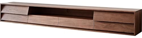 DELIFE TV-Board Eloi Akazie Braun 240x35 cm 2 Türen 2 Schubladen schwebend