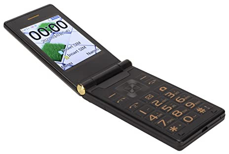 Entsperrtes Senioren-Flip-Handy, 2,8-Zoll-Großbildschirm, Einfach zu Bedienendes Flip-Handy für ältere Menschen, GSM-Handy mit SOS-Taste, Große Schrift, Hohe Lautstärke (Anlauffarbe)