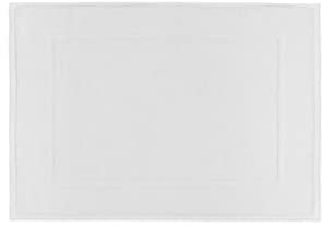 SHOBI Tappeto Bagno Antiscivolo 50x70, Tappetino Doccia in Puro Cotone Bianco (3)