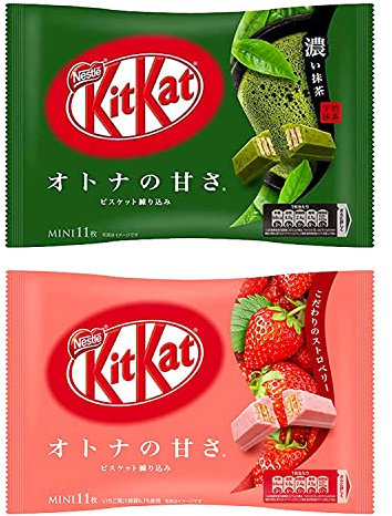Kitkat Japan sabores limitados matcha y fresa barras de caramelo surtidas