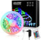 Sonnewelt LED Strip 1M,RGB SMD 5050 LED Streifen Selbstklebend,Farbwechsel Led Band mit Fernbedienung rgb LED lichterketteLeiste für die Beleuchtung von Haus,Party,Küche,TV Hintergrundbeleuchtung
