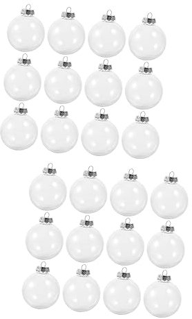 Warmhm STK Transparente Kugel Gastgeschenke Für Weihnachtsfeiern Weihnachtskugelverzierungen Weihnachtskugeln Anhänger Befüllbarer Schnapsball Weihnachtsschmuck Getränke Plastik Hohl