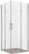 Cabine de douche pliante 2 faces transparente sans profilés 6mm h195 REA anti-calcaire - 85x85