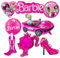 8Pcs Barbiprinzessin Geburtstag Party Ballon, Bar-bi Thema Kinder Deko Luftballons, Rosa Folienballon, Helium Luftballons Set, für Mädchen Barbiprinzessin Thema Party Dekoration