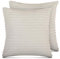 Bestlivings Sofakissen 45x45cm (2er Pack/Creme) Cord Optik - Kuschelig weicher Bezug mit Reißverschluss - Kissen - Öko Tex - Sofakissen, Dekokissen