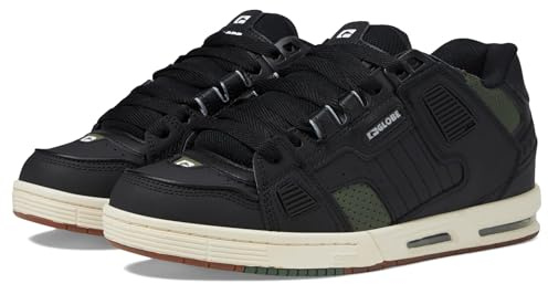 Globe Fusion Skateschuhe für Herren, Schwarz/Combat, 43 EU