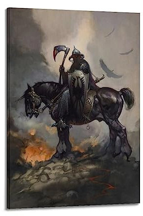 VZRSQZK Death Dealer I Poster Poster Dekorative Malerei Leinwand Wandposter und Kunstdruck Modern Familie Schlafzimmer Dekor Poster 20 x 30 cm