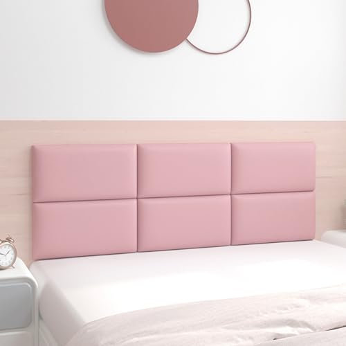XLSBZ 3D Wandpaneele,2 Stück 30x40cm Wandpolsterung Polster Wandpaneele Wandkissen Selbstklebend Bett Wandpolster für Schlafzimmer,Kinderzimmer (Rosa)