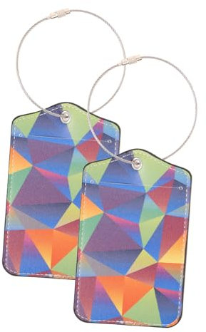 PRETYZOOM 2st Kofferanhänger Gepäcketikett Zum Aufhängen Gepäckanhänger Aus Leder Gepäck-id-etiketten Reisekoffer-tags Koffer, Gepäckanhänger Gepäckzubehör Reisen Name Papier Reisetasche