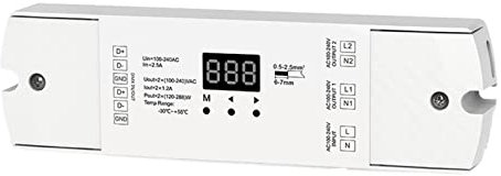 HEYBB AC100-240V 288W 2. Canale triac. Dmx. Dimmer, doppio in silicone di uscita del canale DMX 512. Controller S1-D Interruttore dimmer