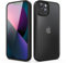 TIIXXA Matte Case for iPhone 13 6.1-Inch, Shockproof Drop Protection, Frosted Translucent Back Phone Cover, Anti-Fingerprint (Black)
