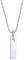 Kuzzoi Halskette Herren 925 Silber mit Barren Anhänger (30 mm) Plättchen poliert Herrenkette für den Mann Kettenlänge 60 cm, 0112651523