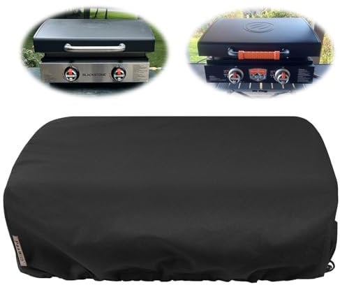Griddle Cover for Blackstone 22 inch Tabletop Griddle with Hood,Custom Fit Waterproof UV Resistant Windproof Portable Grill Cover for Blackstone Adventure Ready and More Mini Camping Tabletop Griddle