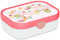 Mepal Brotdose für Kinder - Bento Lunchbox - Regenbogen - Jausenbox mit Bento-Fach & Gabel - Meal Prep Box Clip-Verschluss - BPA-frei & Spülmaschinenfest - 750 ml - Süße Regenbogen