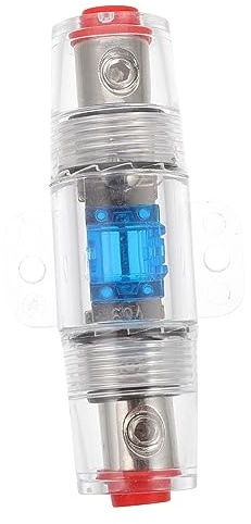 SOLUSTRE Car Audio Fuse Seat and Wire Fuse Safety Holder Base for Automotive Sound System Power Amplifier Subwoofer Compatible Car Cable