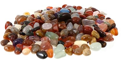 COSMEVIVI 1paquet Gravier Tumbled Galets Décoratifs Pour Aquariums Plantes Et Artisanaux Pierre De