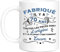 HALUMI Mug Joyeux Anniversaire - Tasse Originale Humour Rigolo Fabriqué Il Y a 70 Ans - Idée Cadeau Drôle Pour Homme Femme Amie Amie Famille Collègue Papa Maman - Mug Ceramique Bicolore 330ml 440ml