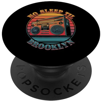 Retro-Boombox Kein Schlaf bis Brooklyn PopSockets Klebender PopGrip