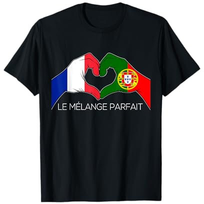 France et Portugal Français Portugais Le Mélange Parfait Cœu T-Shirt