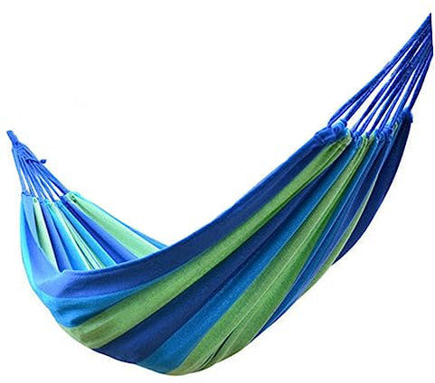 Parliky Multi-functional Canvas Swing Outdoor Hammock Net for Single Use Leisure Camping