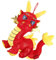 DRESSOOS Jahr Der Drachen-Maskottchen-Puppe Plüschtiere Puppen Kinderspielzeug Spielzeuge Drache Stofftier Drachenplüschpuppe Stofftierpuppe Pp Baumwolle