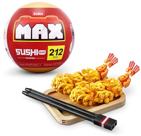 MAX Premium Sushi Bar Collection (Tempura) von ZURU, Klemmbausteine für Teenager, Erwachsene und Sammler