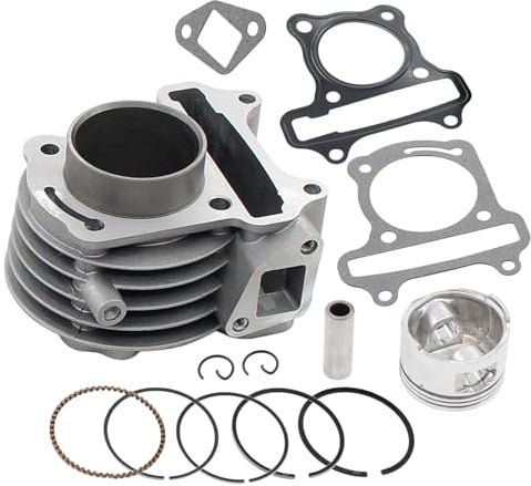 Zylindersatz Zylinder Kit für GY6 50ccm 4-Takt Chinaroller 139QMB 139QMA Motor für Adly Baotian BT49QT Benero Benzhou YY50QT Rex Flex Tech Qingqi QM50QT Jinlun JC50QT Jonway Longjia Znen Hyosung Lifan