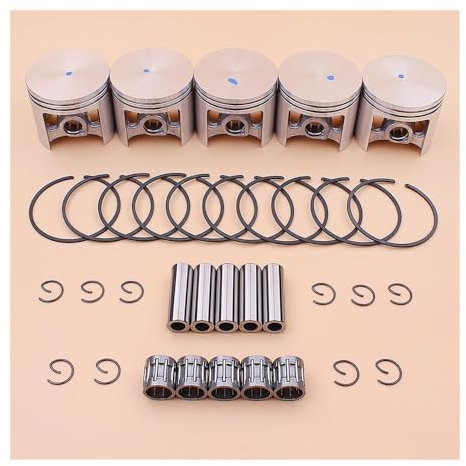 YRcEKH 5 Set 47mm Piston Pin Ring Circlip Needle Bearing Kit Fit For Stihl MS361 MS 361 Chainsaw 1135 030 2000
