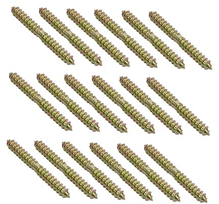 ULTECHNOVO 40piezas Pernos De Doble Para Madera Tornillos De Espiga Zincados Vida Útil