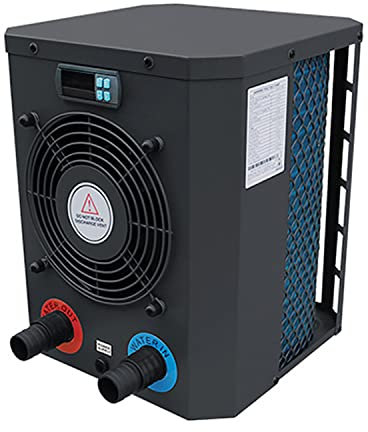 ERSINIAN Chauffe-Eau de Piscine, Pompe à Chaleur de Piscine, Chauffe-Eau électrique, Chauffe-Eau de Piscine et de Spa, Thermostat de Piscine à Affichage numérique pour Piscine, contrôle Wi-FI