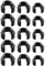 Beaupretty 15pcs Mic Stand Cable Clips Durable Microphone Cable Clamps for Easy Organization Fits Mic Poles for Studio and Stage Use