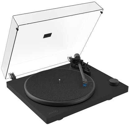 Vieta Pro | Tocadiscos de Vinilo Bluetooth con cápsula Audio Technica, Cable RCA. Toca Discos estéreo con Plato de Aluminio de 300mm y Velocidad de 33 a 45rpm. Giradiscos Alta Fidelidad G3000