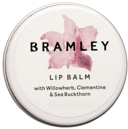 Bramley Lip Balm 15g, Natural Wax Infused with Willowherb, Clementine and Sea Buckthorn to Hydrate and Nourish Lips