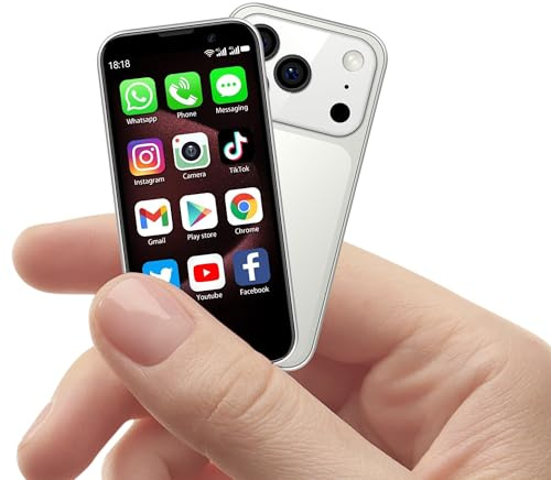FOXIONO Mini téléphone, 3G Android déverrouillage,mini Smartphone, déverrouillage de téléphone dual SIM ,Backup-Telefon